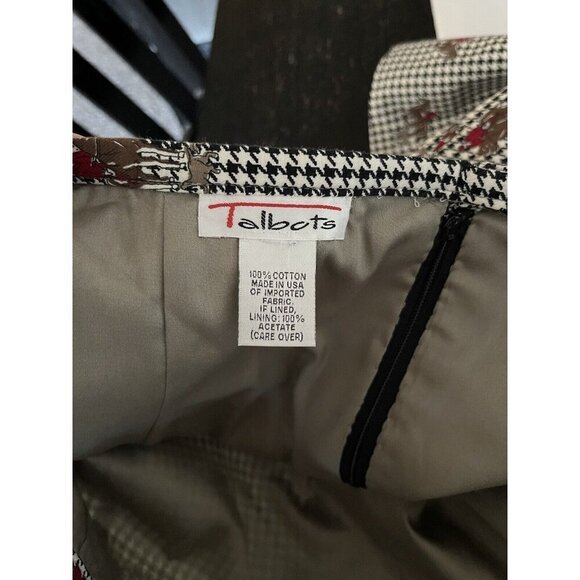 Vintage Talbots Equestrian Horse cotton Pencil Skirt - Picture 4 of 7